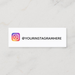 instagram mini visitenkarte