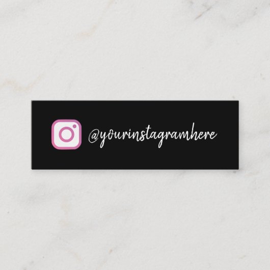 Instagram Mini-Visitenkarte Mini Visitenkarte (Vorderseite)