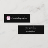 Instagram Mini-Visitenkarte Mini Visitenkarte (Vorne/Hinten)