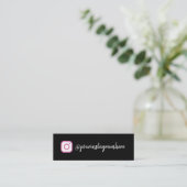 Instagram Mini-Visitenkarte Mini Visitenkarte (Stehend Vorderseite)