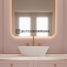 Instagram Mirror Decal | Ihre Instagram-Namensklam Fensteraufkleber