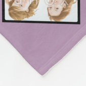 Instagram Mosaik-Foto-lt Violet Fleece Blanket (Ecke)