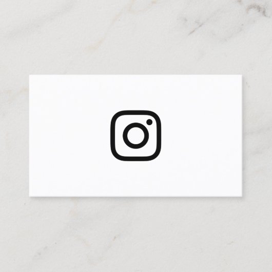 instagram Nachfolger Visitenkarte (Vorderseite)