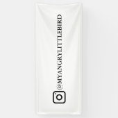 Instagram Name 2,5x6ft Werbebanner Banner (Vertikal)