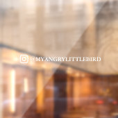 Instagram Name Auto Fenster Aufkleber (Blatt 2)