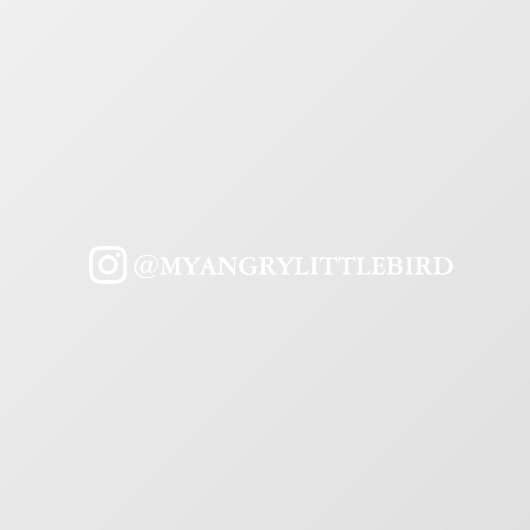 Instagram Name Auto Fenster Aufkleber (Blatt)