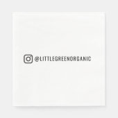 Instagram Napkins | Ihr Instant Name Papier Napkin Serviette (Vorderseite)