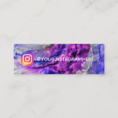 Instagram Paint Spritzer Mini Visitenkarte (Vorderseite)
