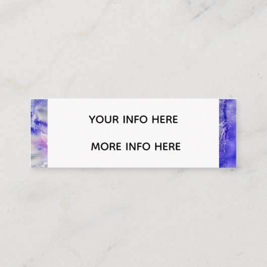 Instagram Paint Spritzer Mini Visitenkarte (Rückseite)