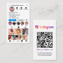 Instagram Profile Foto Grid folgen QR-Code