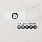 instagram Promo Mini Visitenkarte (Vorne/Hinten)