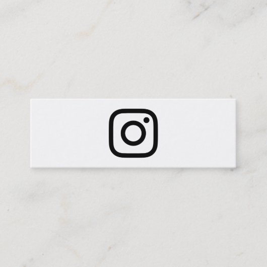 instagram Promo Mini Visitenkarte (Vorderseite)