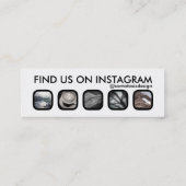 instagram Promo Mini Visitenkarte (Rückseite)