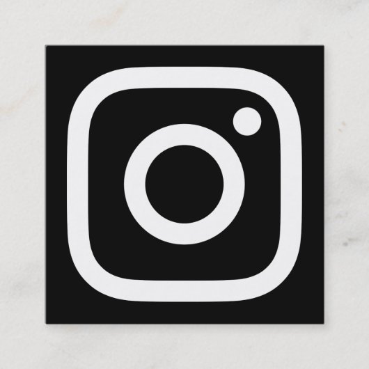 instagram Promo Quadratische Visitenkarte (Vorderseite)