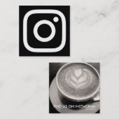 instagram Promo Quadratische Visitenkarte (Vorne/Hinten)