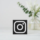 instagram Promo Quadratische Visitenkarte (Stehend Vorderseite)
