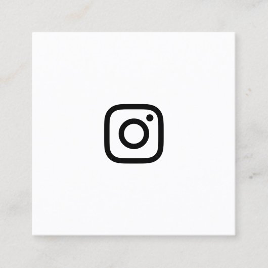 instagram Promo Quadratische Visitenkarte (Vorderseite)