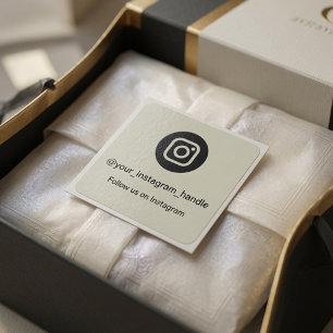 Instagram-QR-Code-Aufkleber   Personalisiert Folge Quadratischer Aufkleber