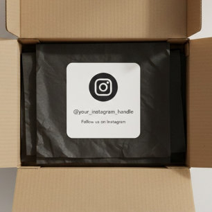 Instagram-QR-Code-Aufkleber   Social Media Folgen  Quadratischer Aufkleber