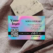 Instagram Qr Code Holographic Social Media Folgen Visitenkarte