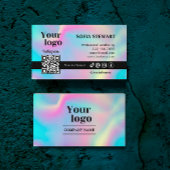 Instagram Qr Code Holographic Social Media Folgen Visitenkarte