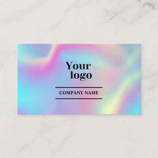 Instagram Qr Code Holographic Social Media Folgen Visitenkarte (Vorderseite)