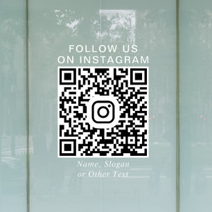 Instagram-QR-Code-Promotion Fensteraufkleber