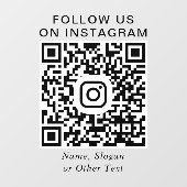 Instagram-QR-Code-Promotion Fensteraufkleber (Blatt)