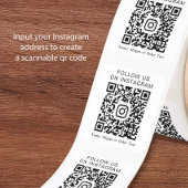 Instagram-QR-Code Quadratischer Aufkleber
