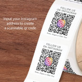 Instagram-QR-Code Quadratischer Aufkleber