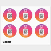 Instagram QR code sticker (Blatt)