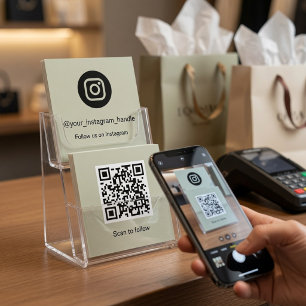 Instagram-QR-Code Visitenkarte Personalisiert