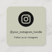 Instagram-QR-Code Visitenkarte | Personalisiert (Vorderseite)