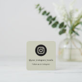 Instagram-QR-Code Visitenkarte | Personalisiert (Stehend Vorderseite)