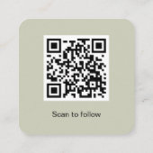 Instagram-QR-Code Visitenkarte | Personalisiert (Rückseite)