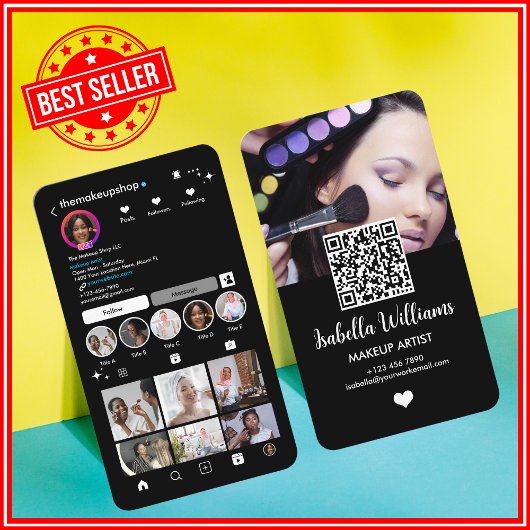 Instagram-QR-Code-Visitenkarte Visitenkarte