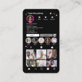 Instagram-QR-Code-Visitenkarte Visitenkarte (Vorderseite)