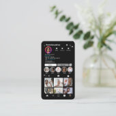 Instagram-QR-Code-Visitenkarte Visitenkarte (Stehend Vorderseite)