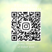 Instagram QR Code Werbung Fensteraufkleber (Blatt 3)