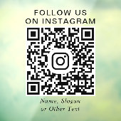 Instagram QR Code Werbung Fensteraufkleber (Blatt 3)