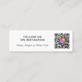 Instagram QR Code Werbung Mini Visitenkarte (Vorderseite)