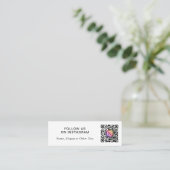 Instagram QR Code Werbung Mini Visitenkarte (Stehend Vorderseite)