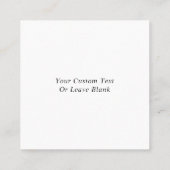 Instagram QR Code Werbung Quadratische Visitenkarte (Rückseite)