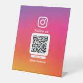 Instagram QR display Sockelschild (Vorderseite)