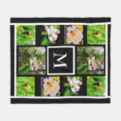 Instagram sammelt Ihre Bilder individuell in Monog Fleecedecke (Vorderseite (Horizontal))