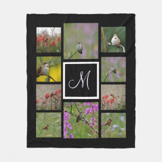 Instagram sammelt Ihre Bilder individuell in Monog Fleecedecke