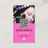 Instagram Scan To Connect QR-Code  Visitenkarte (Rückseite)