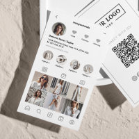 Instagram-Scan zur Verbindung von QR-Code grau