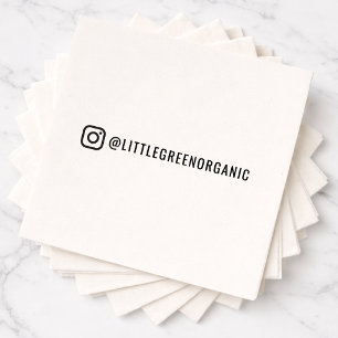 Instagram Servietten   Ihre Insta Name Papier Serv