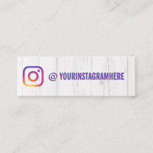 Instagram Social Media Benutzername Mini Visitenkarte